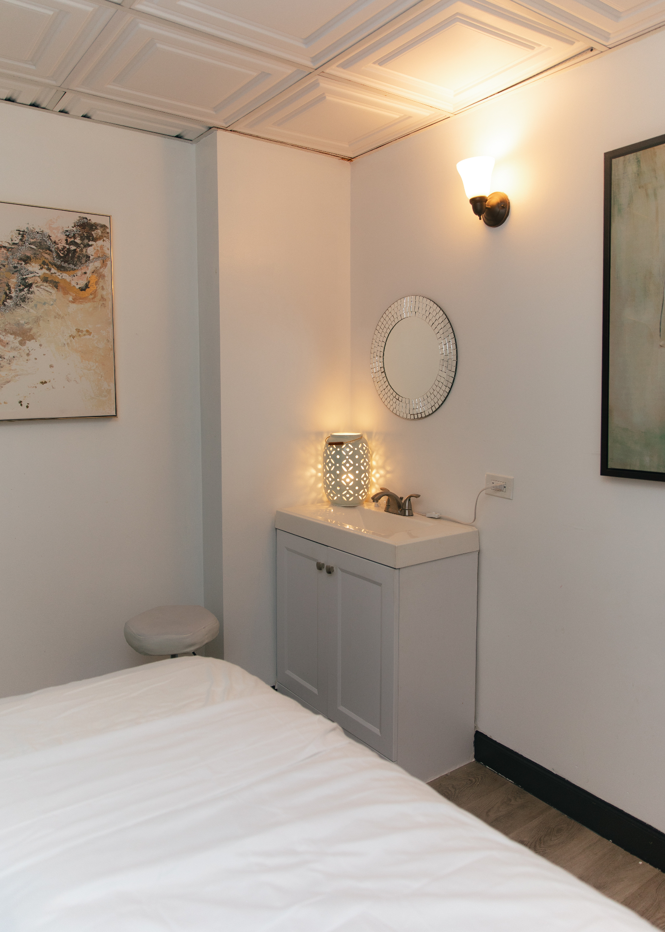 Treatment room detail at HBL Spa